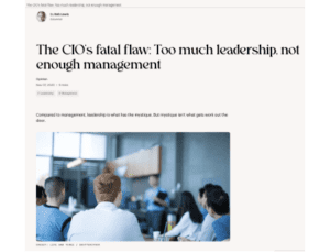 CIO Survival Guide by Bob Lewis